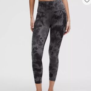Lululemon Athletica Align Charcoal Tie-Dye Leggings